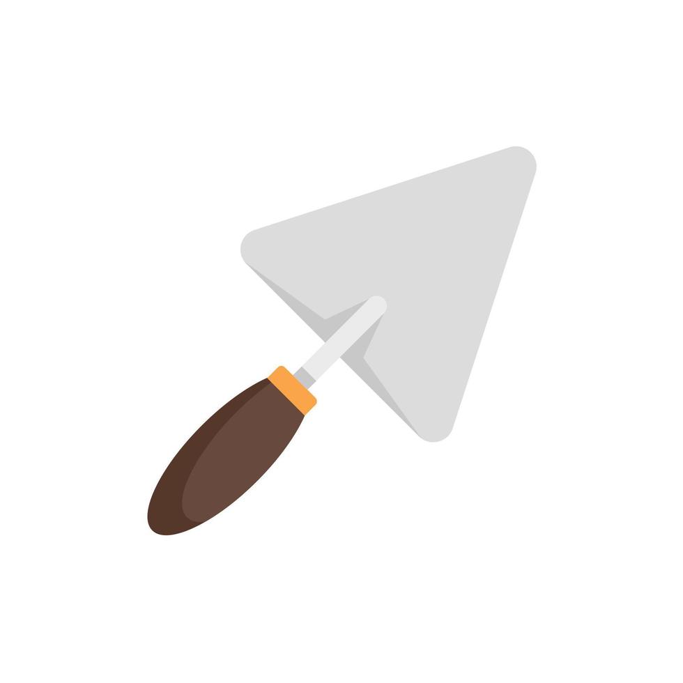 Trowel icon flat isolated vector