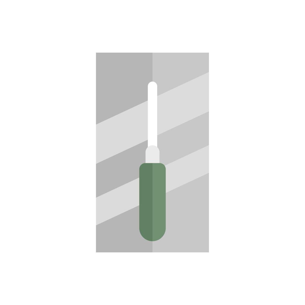 Worker trowel icon flat isolated vector