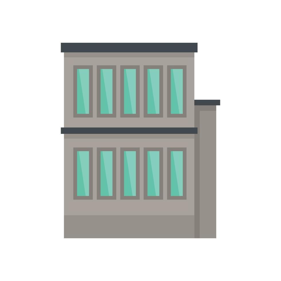 Building reconstruction icon flat isolated vector