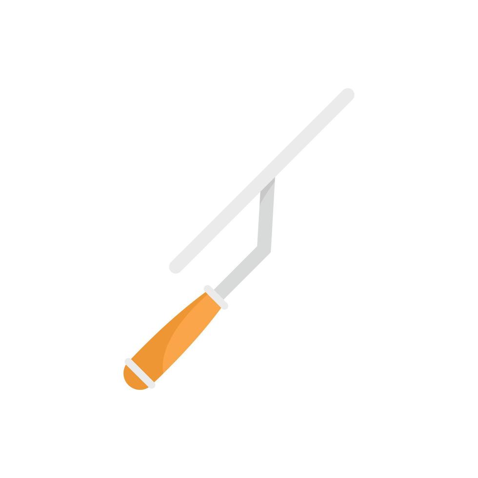 Spatula trowel icon flat isolated vector