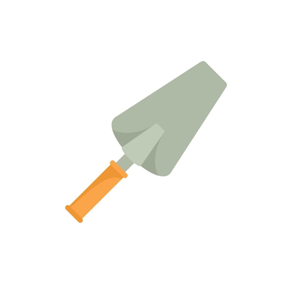 Cement trowel icon flat isolated vector