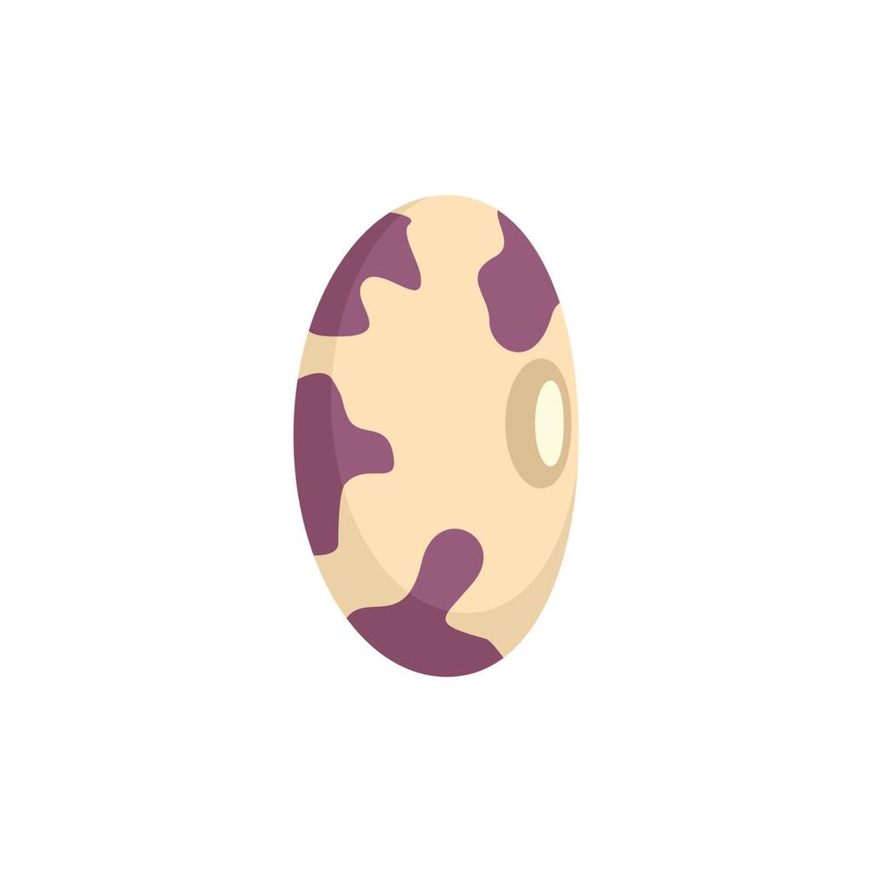 Kidney bean icon flat isolated vector