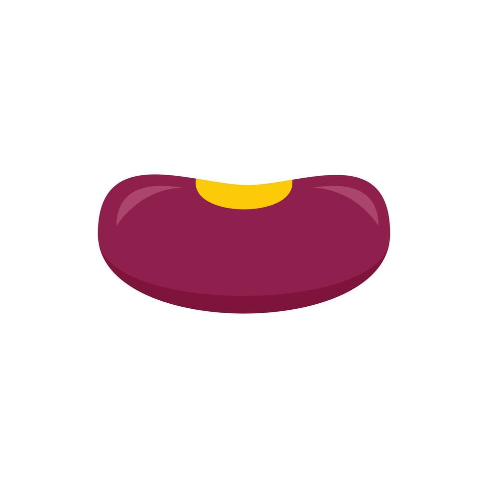 Farm kidney bean icon flat isolated vector
