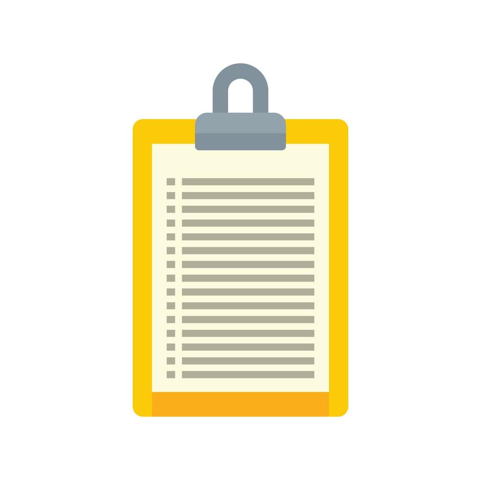 Storage card list icon flat isolated vector
