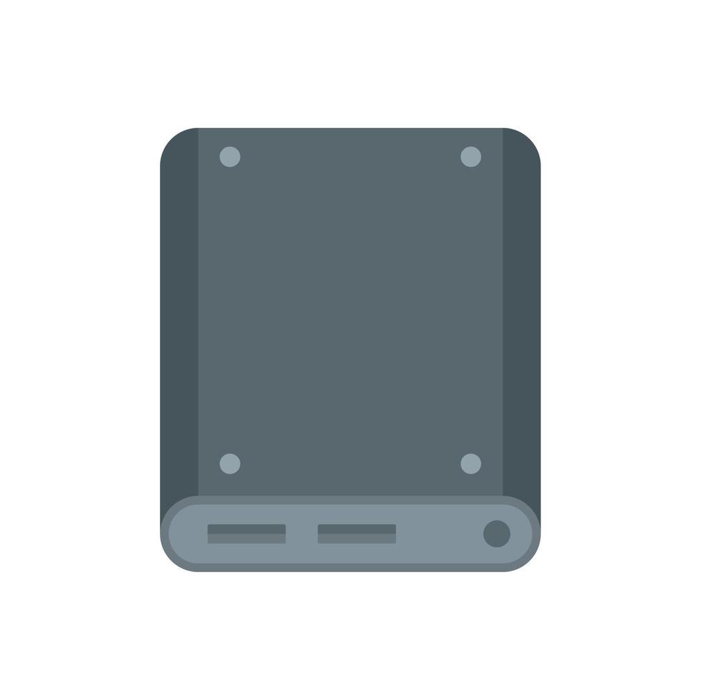 almacenamiento ssd icono plano aislado vector