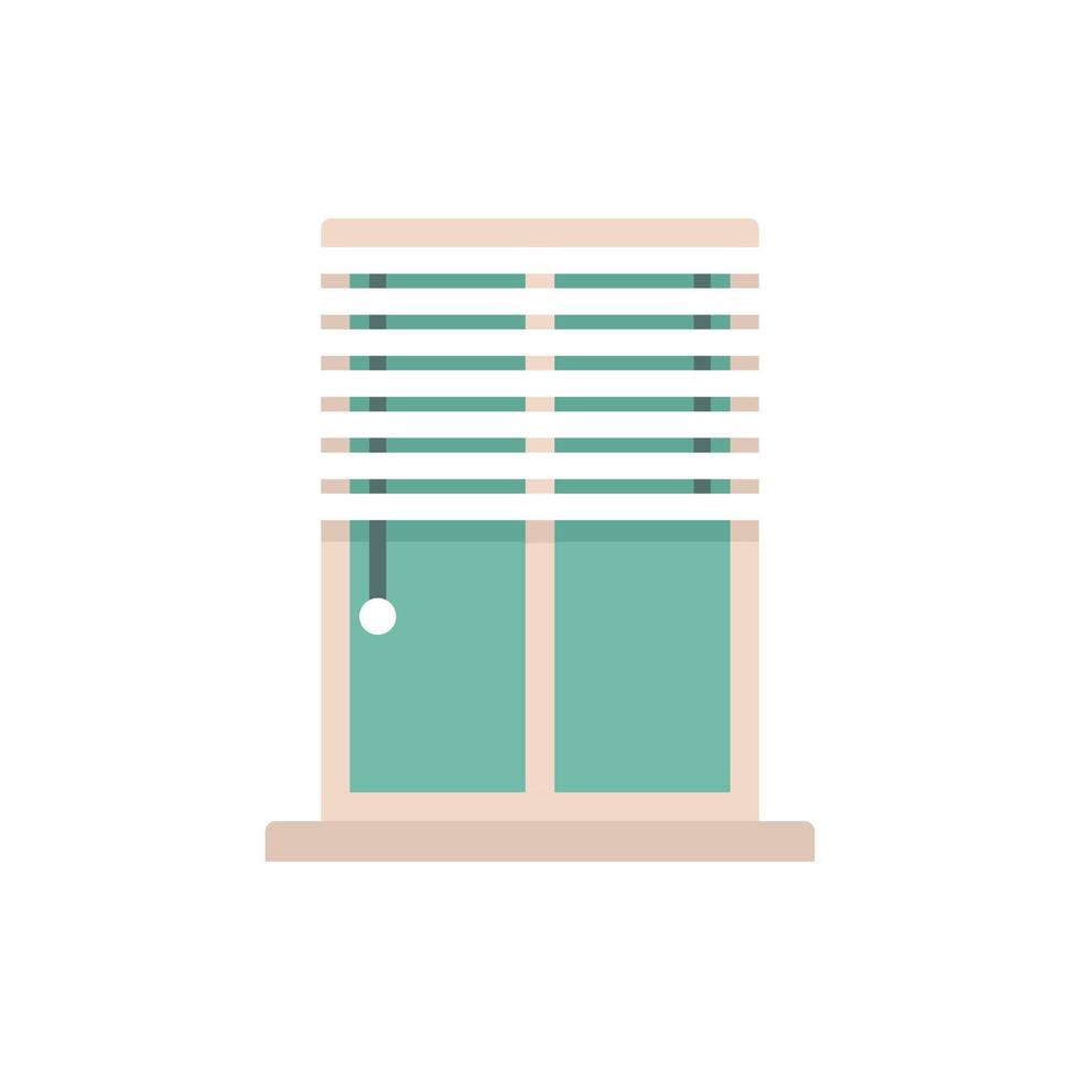 Window installation icon flat isolated vector