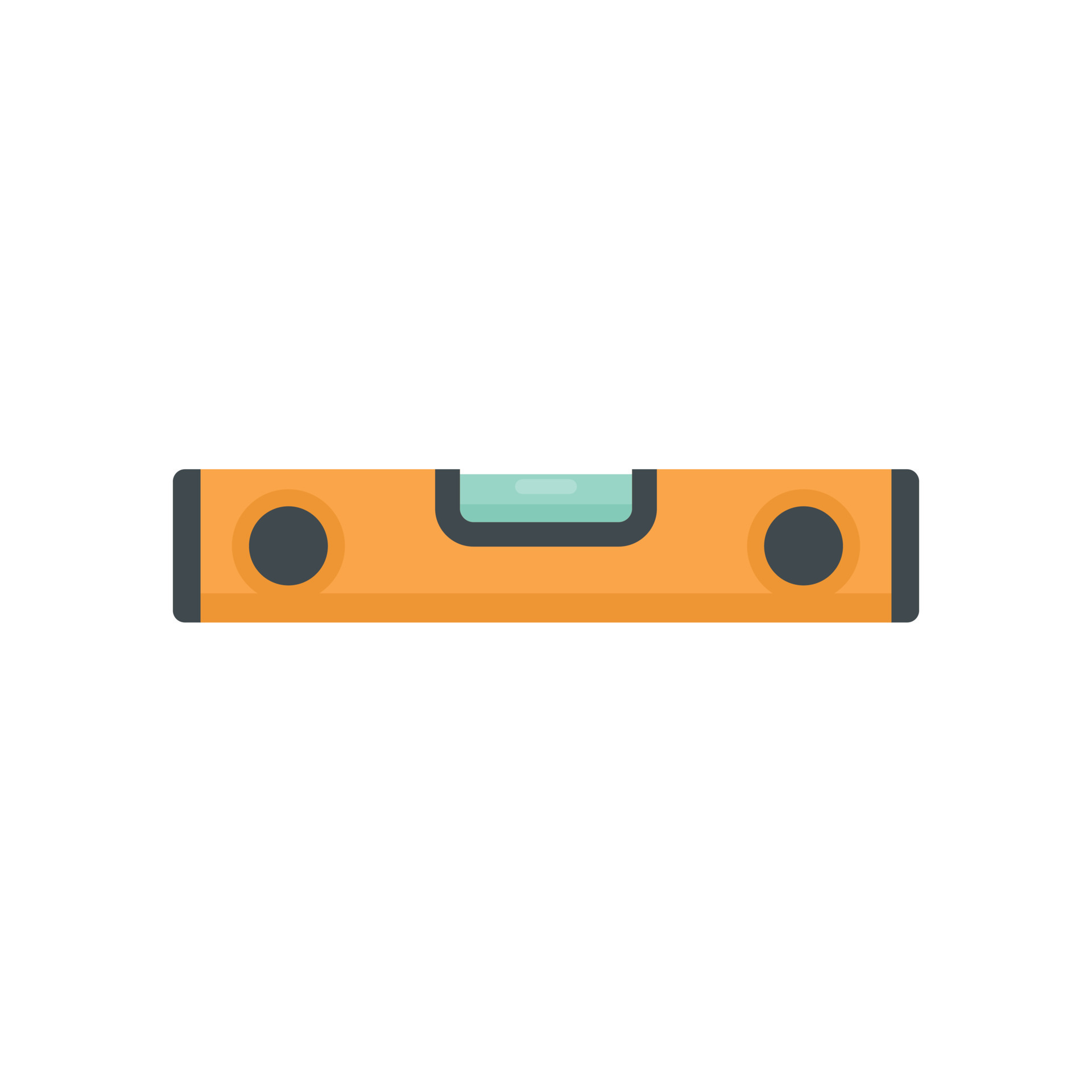 Construction level bar icon flat isolated vector 15061368 Vector Art at