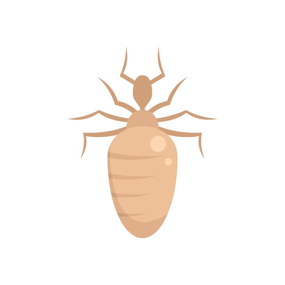 Insect nature bug icon flat isolated vector