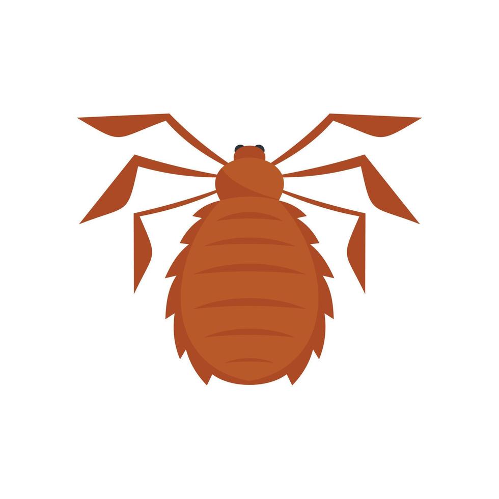 bosque insecto icono plano aislado vector