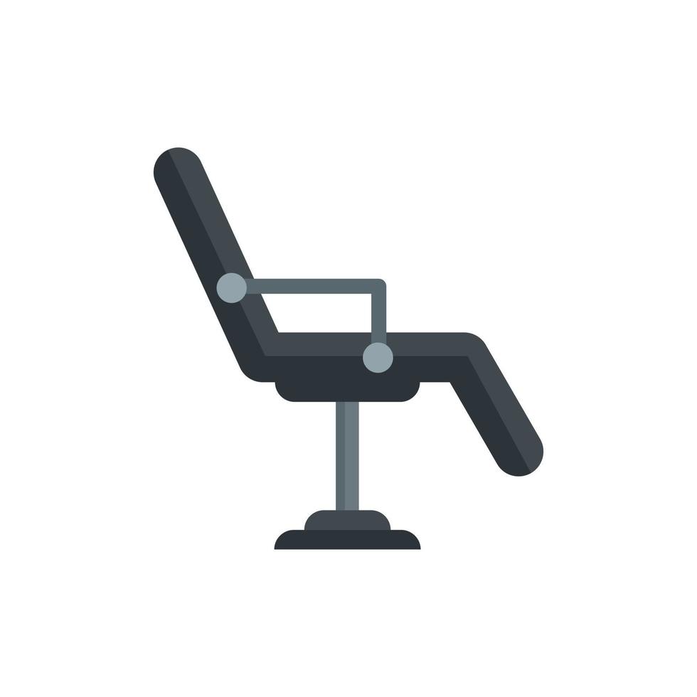 piercing salón silla icono plano aislado vector