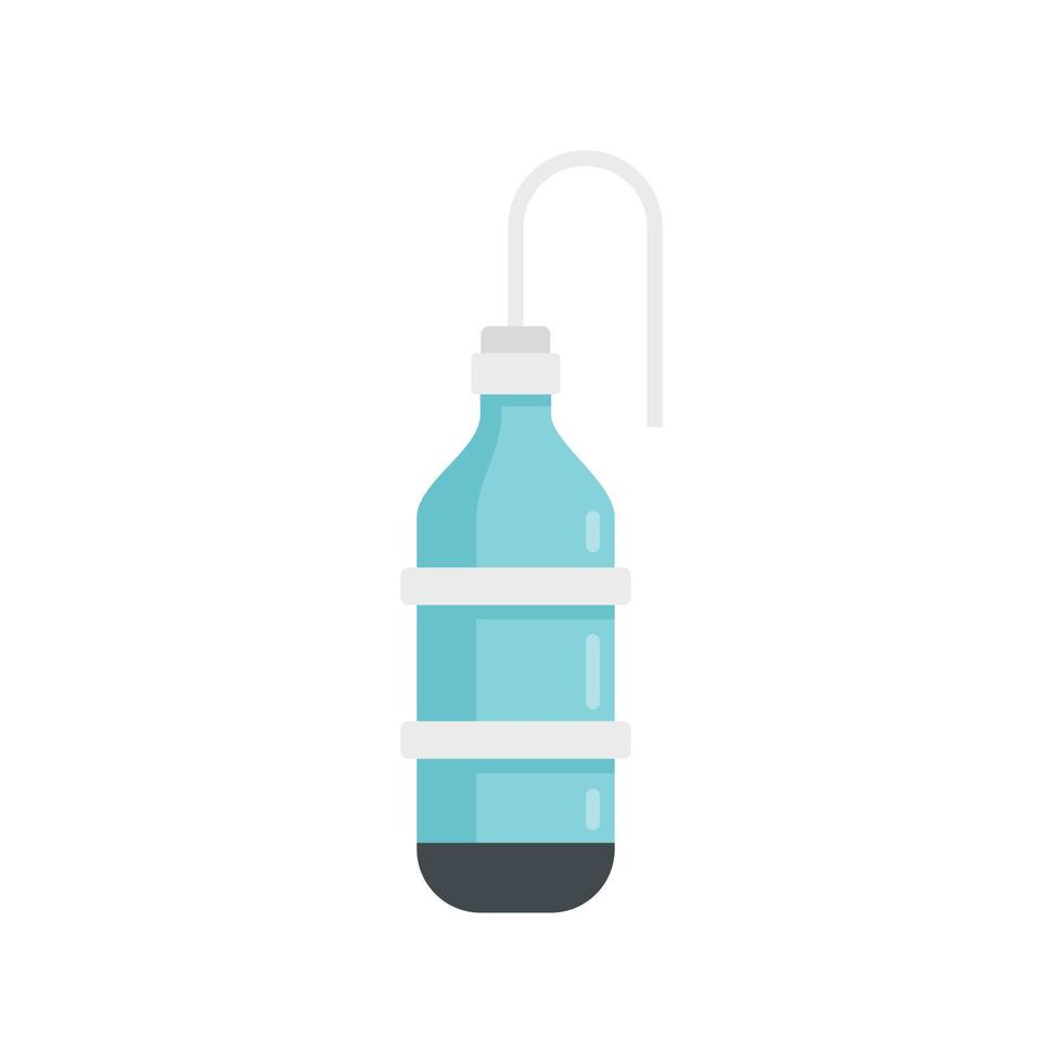 botella de anestesia icono plano aislado vector