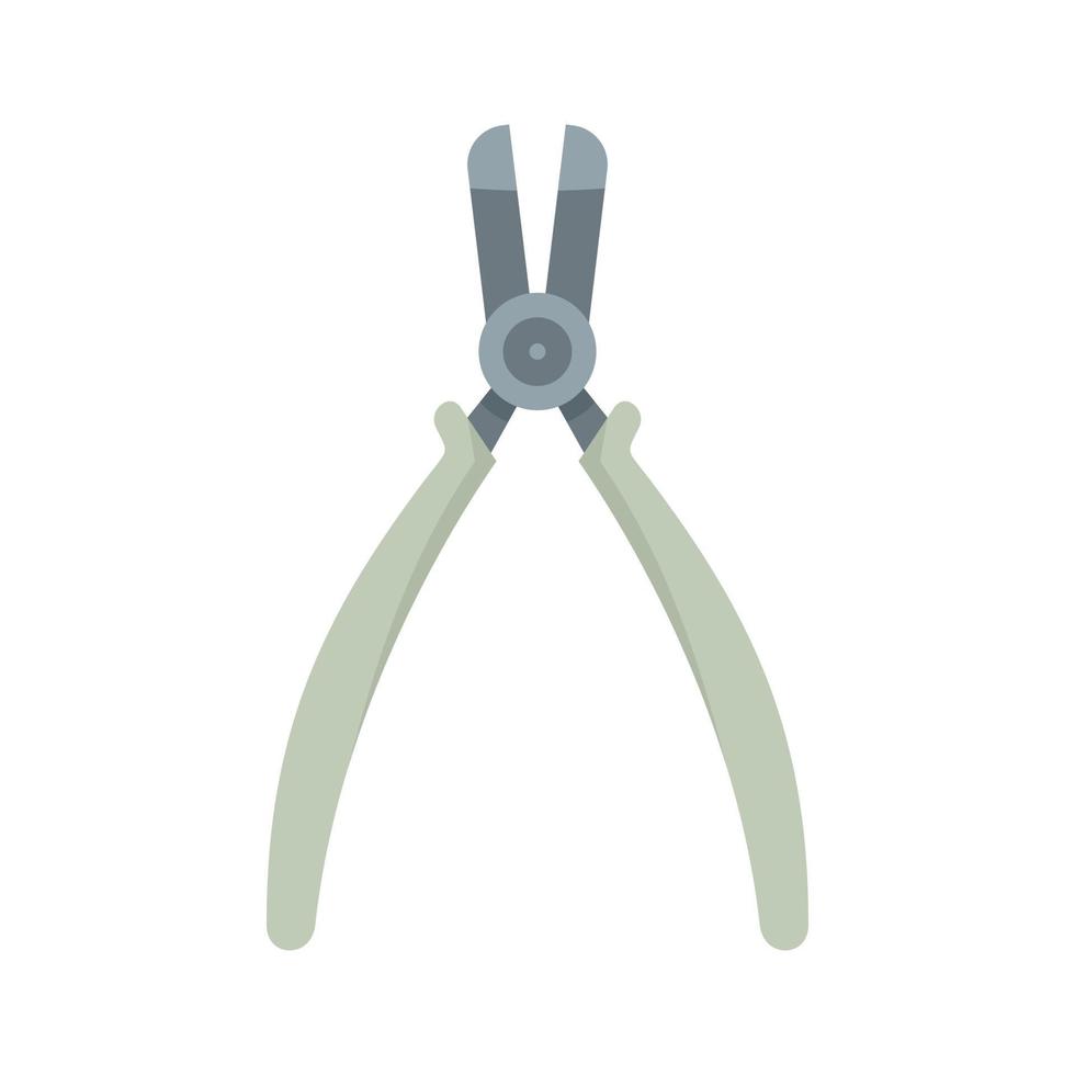 Forceps icon flat isolated vector