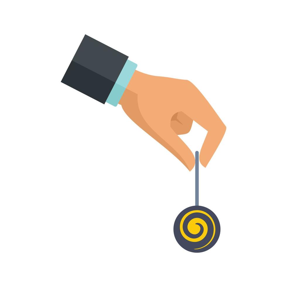 Hypnosis pendulum icon flat isolated vector