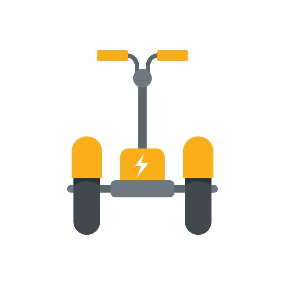 Electric scooter icon flat isolated vector