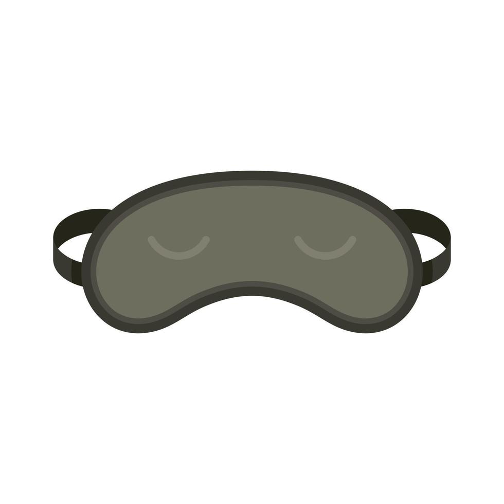 Sleep mask icon flat isolated vector