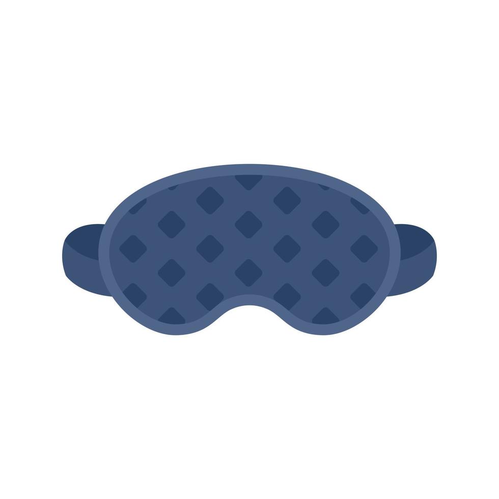 Face sleeping mask icon flat isolated vector