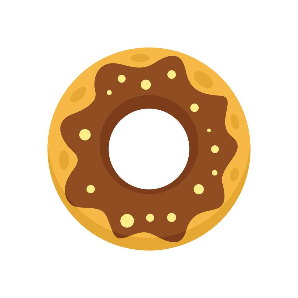 icono de donut de policía vector aislado plano