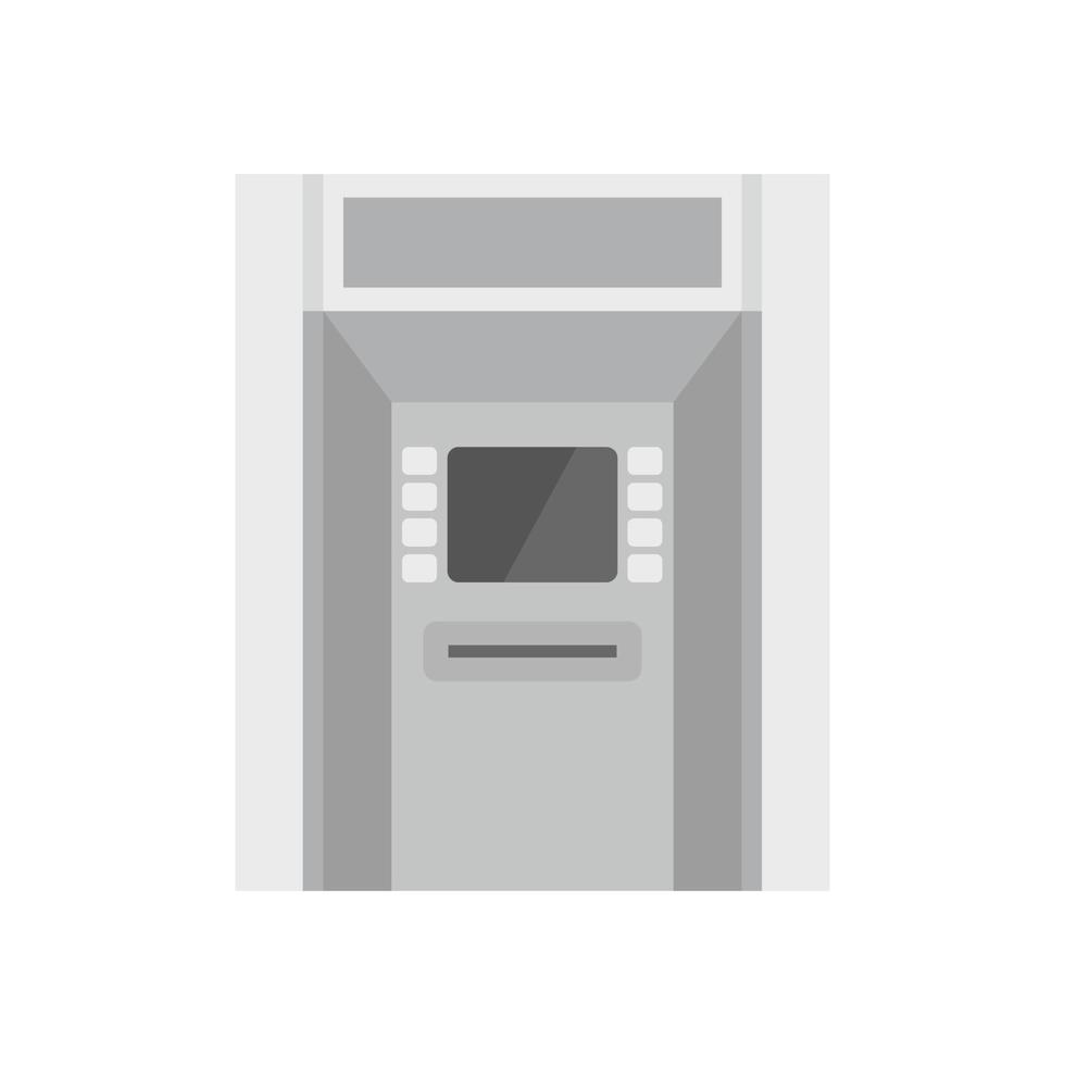 Atm payment icon flat isolated vector
