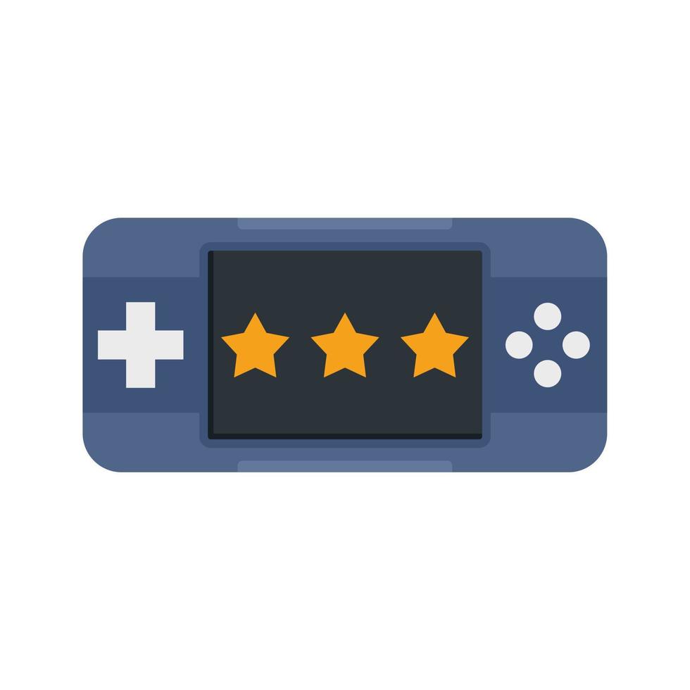 Portable game device icon flat isolated vector