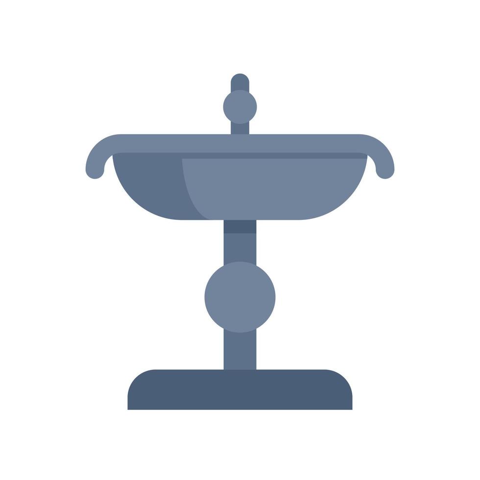 City drinking fountain icon flat isolated vector