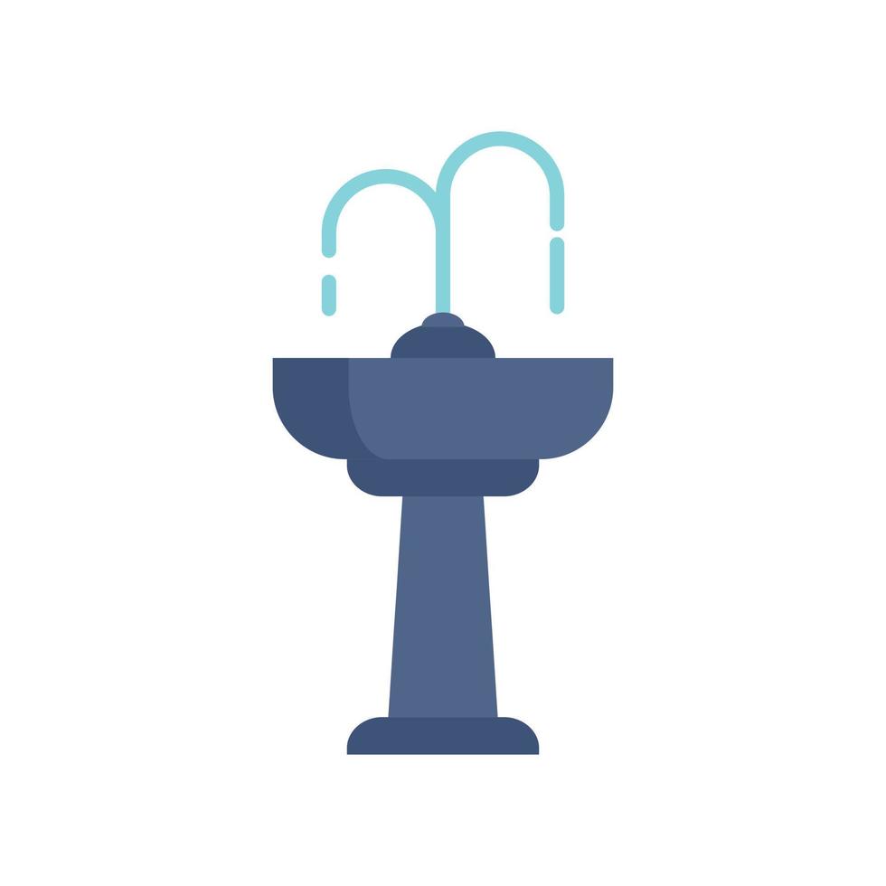 Hand drinking fountain icon flat isolated vector