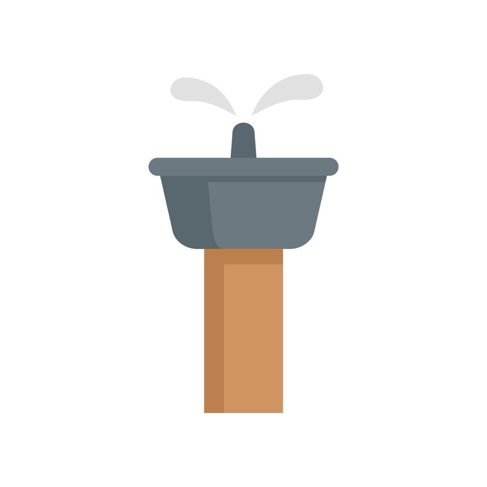 Public drinking fountain icon flat isolated vector