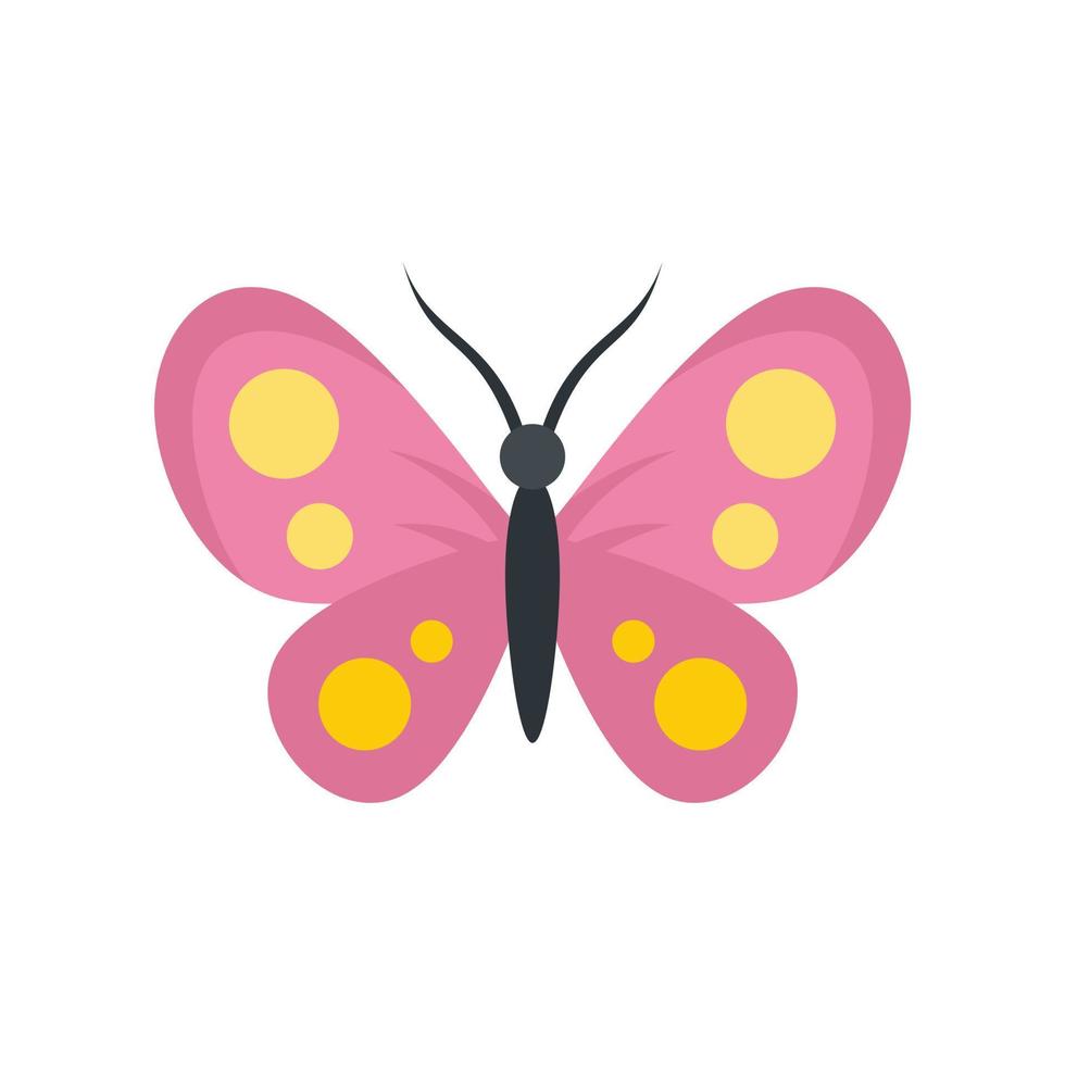 Collection butterfly icon flat isolated vector