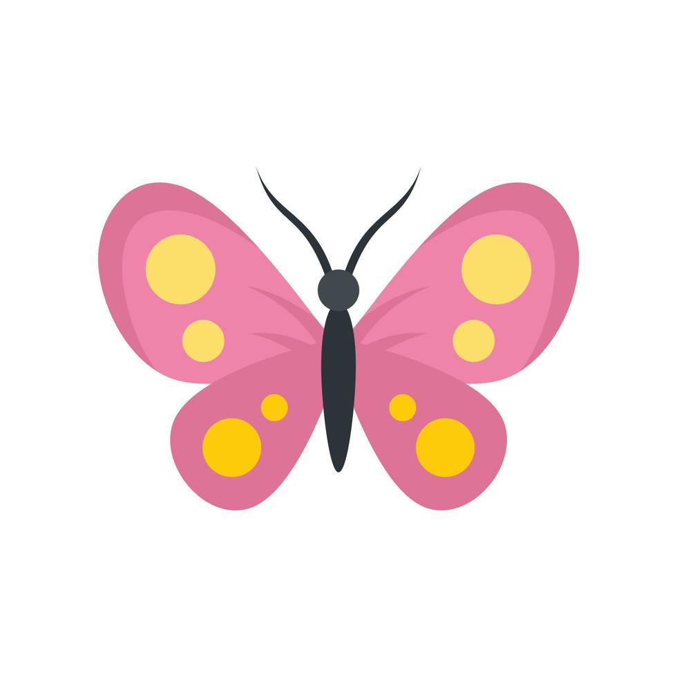 Collection butterfly icon flat isolated vector