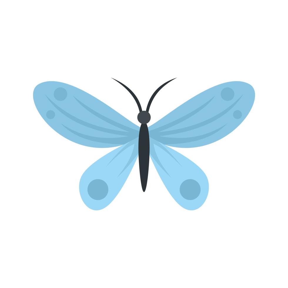 isla mariposa icono plano aislado vector