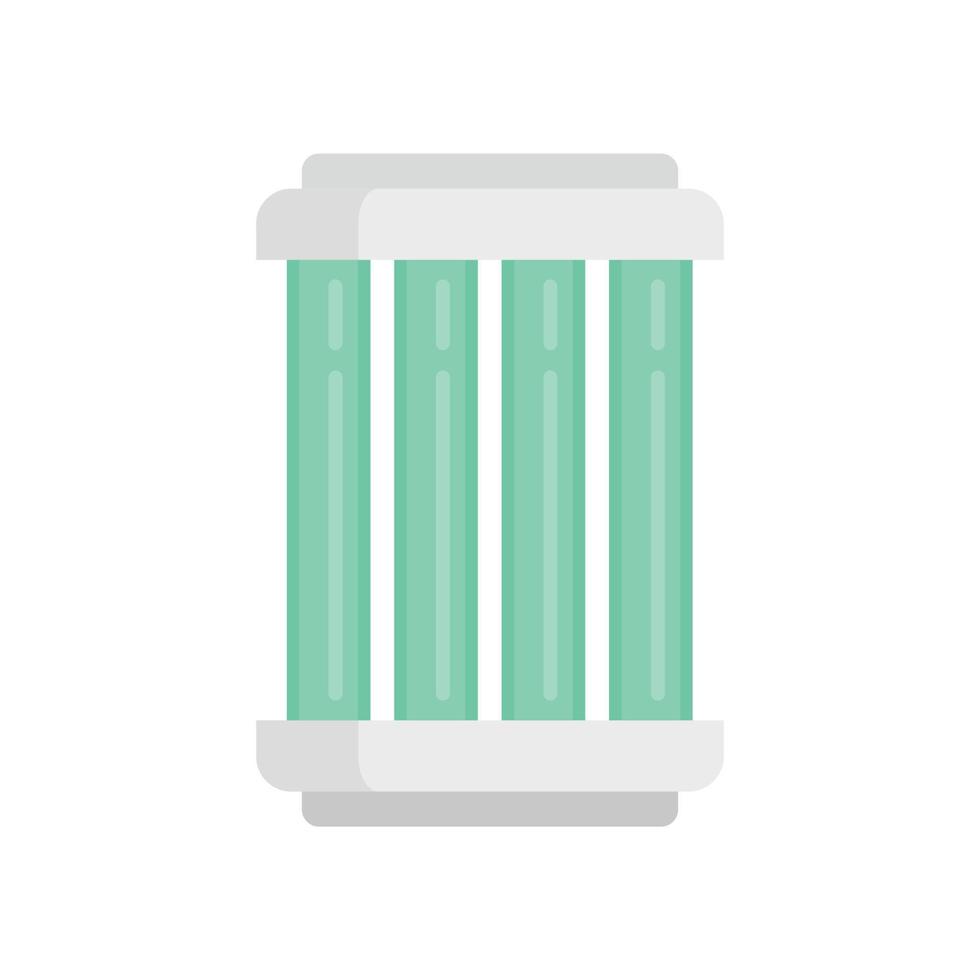 Nuclear capsule icon flat isolated vector