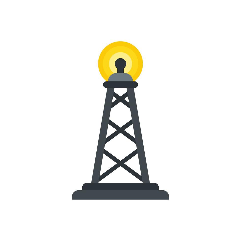 icono de torre de radiación gsm vector aislado plano