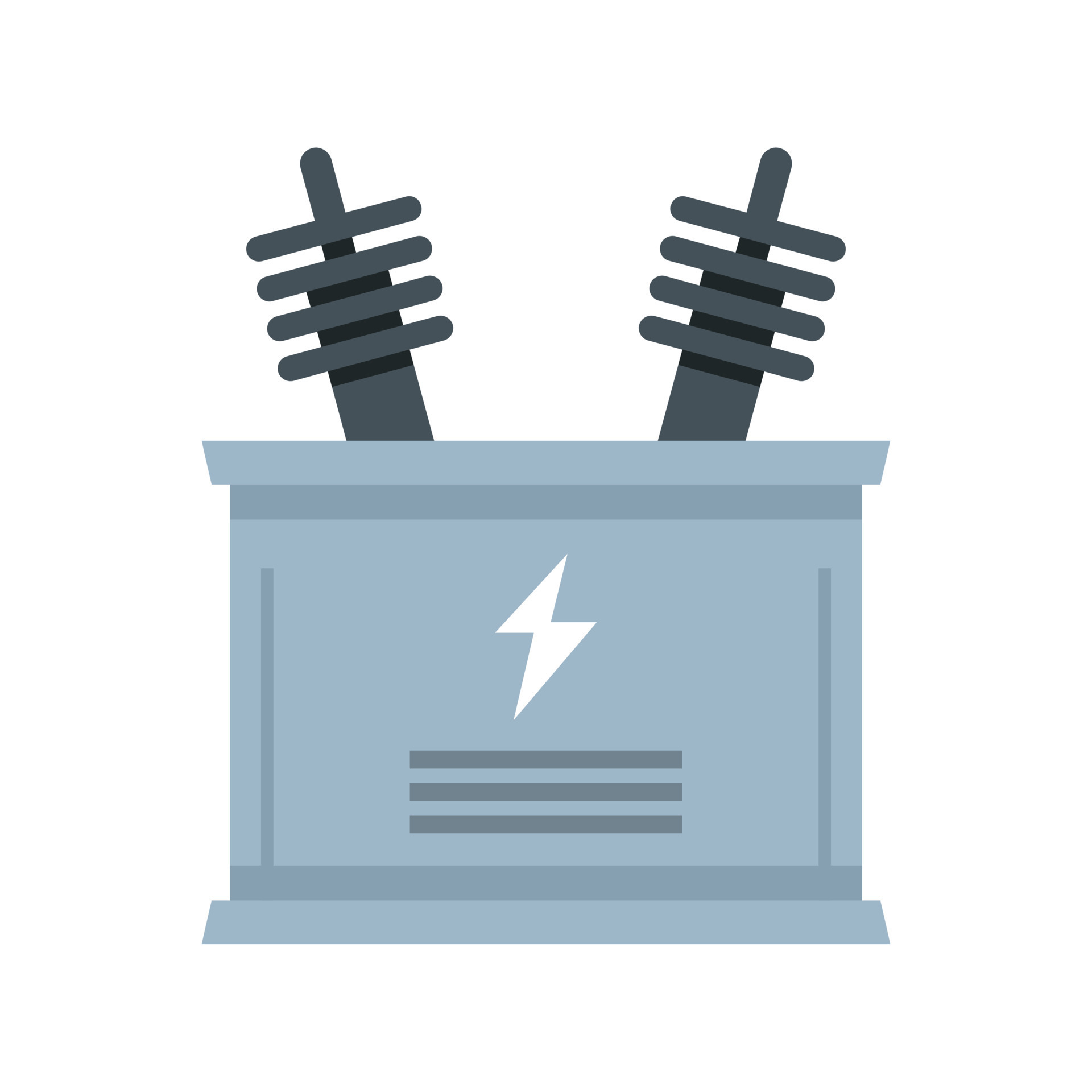 Electric transformer icon flat isolated vector 15061805 Vector Art at