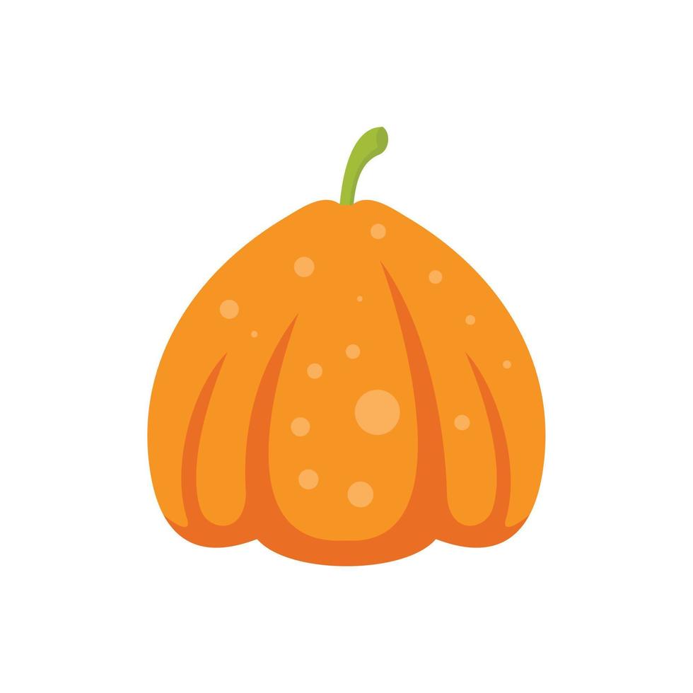 icono de calabaza de vacaciones vector aislado plano