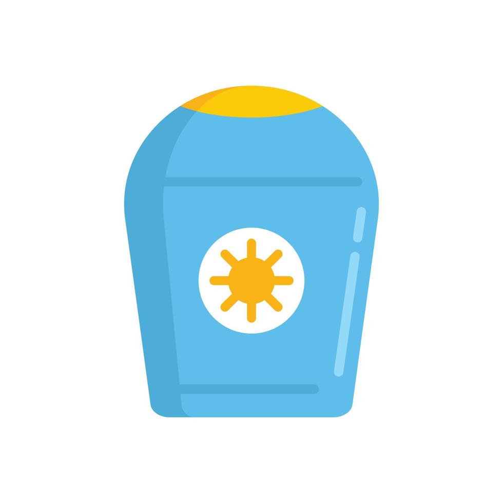 Antiseptic cream bottle icon flat isolated vector