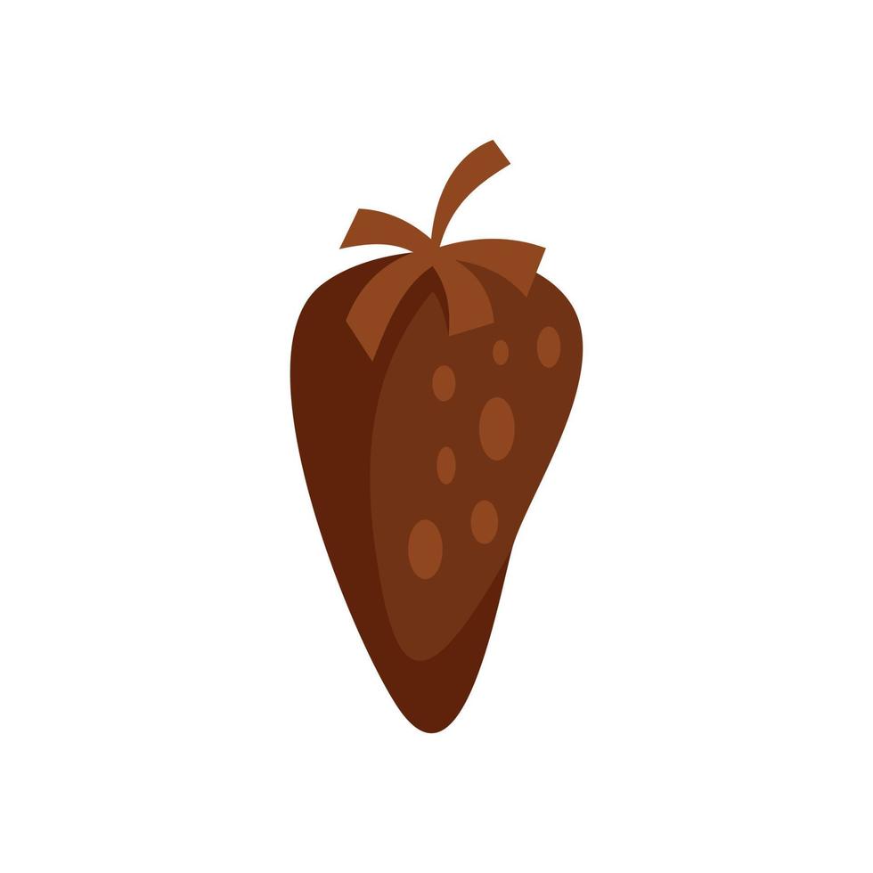 icono de fruta de mamey mexicano vector aislado plano