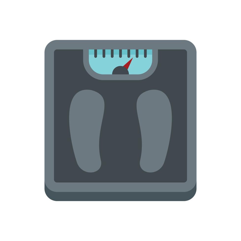 Man scales icon flat isolated vector