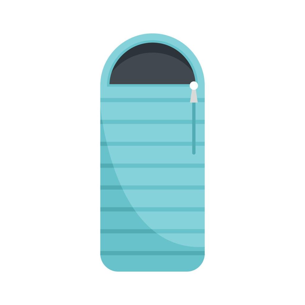Sleeping bag icon flat isolated vector