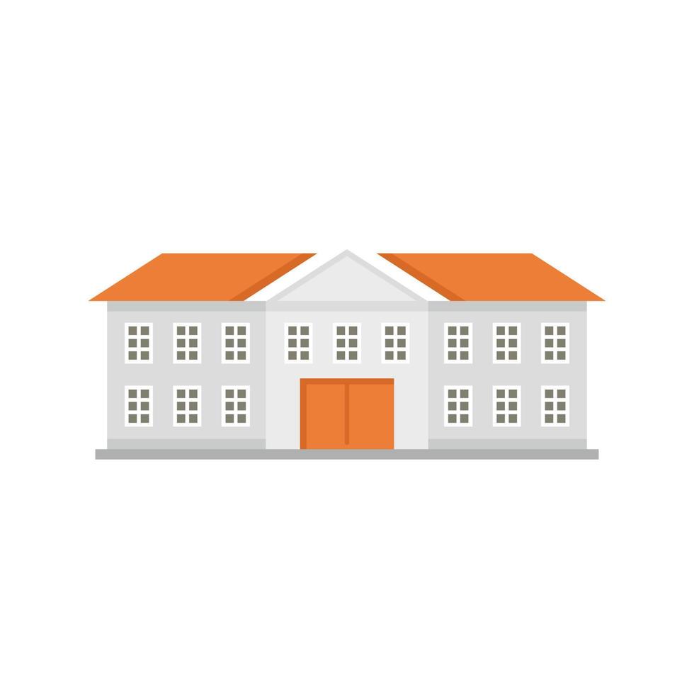 Harvard university icon flat isolated vector