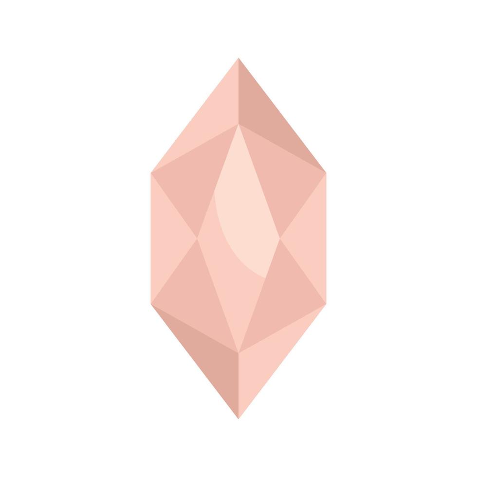 Wealthy jewel icon flat isolated vector