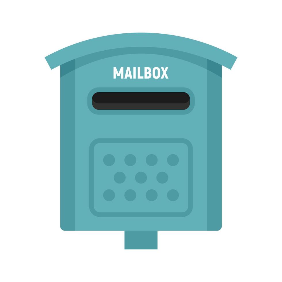 Envelope mailbox icon flat isolated vector