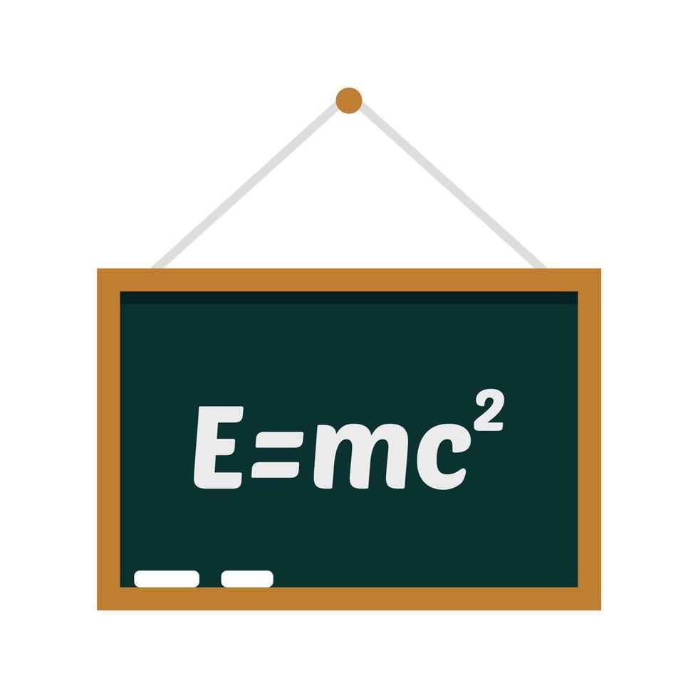 School lesson board icon flat isolated vector