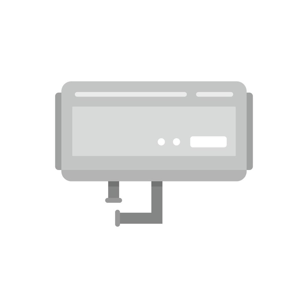 Heater boiler icon flat isolated vector