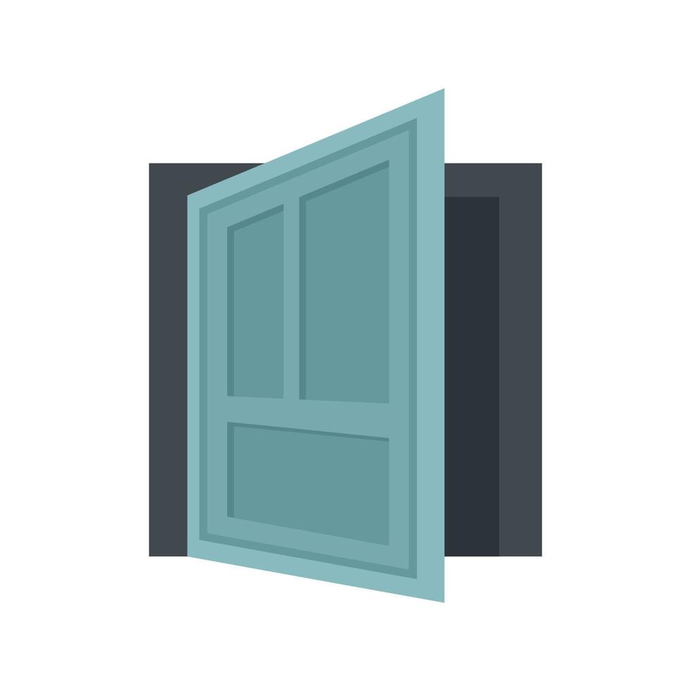 Internal door icon flat isolated vector