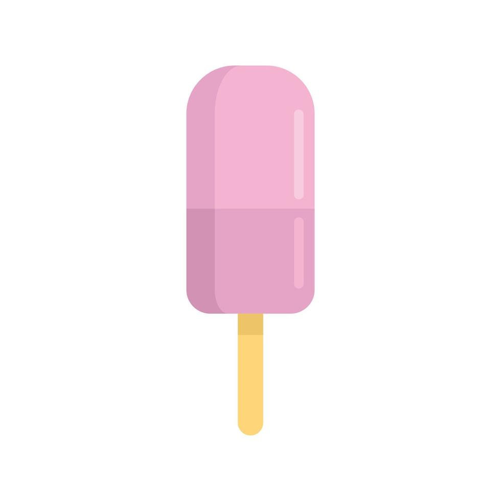 helado verano playa icono plano aislado vector