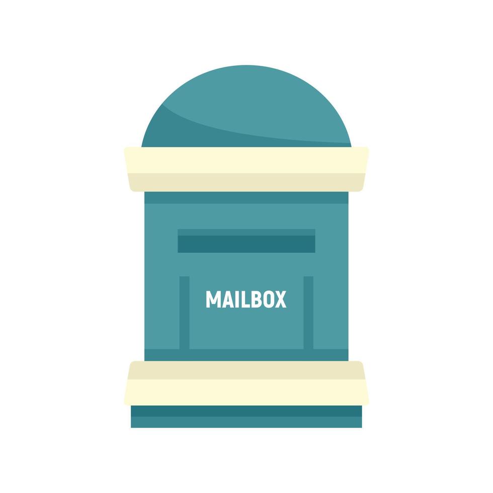 Office mailbox icon flat isolated vector