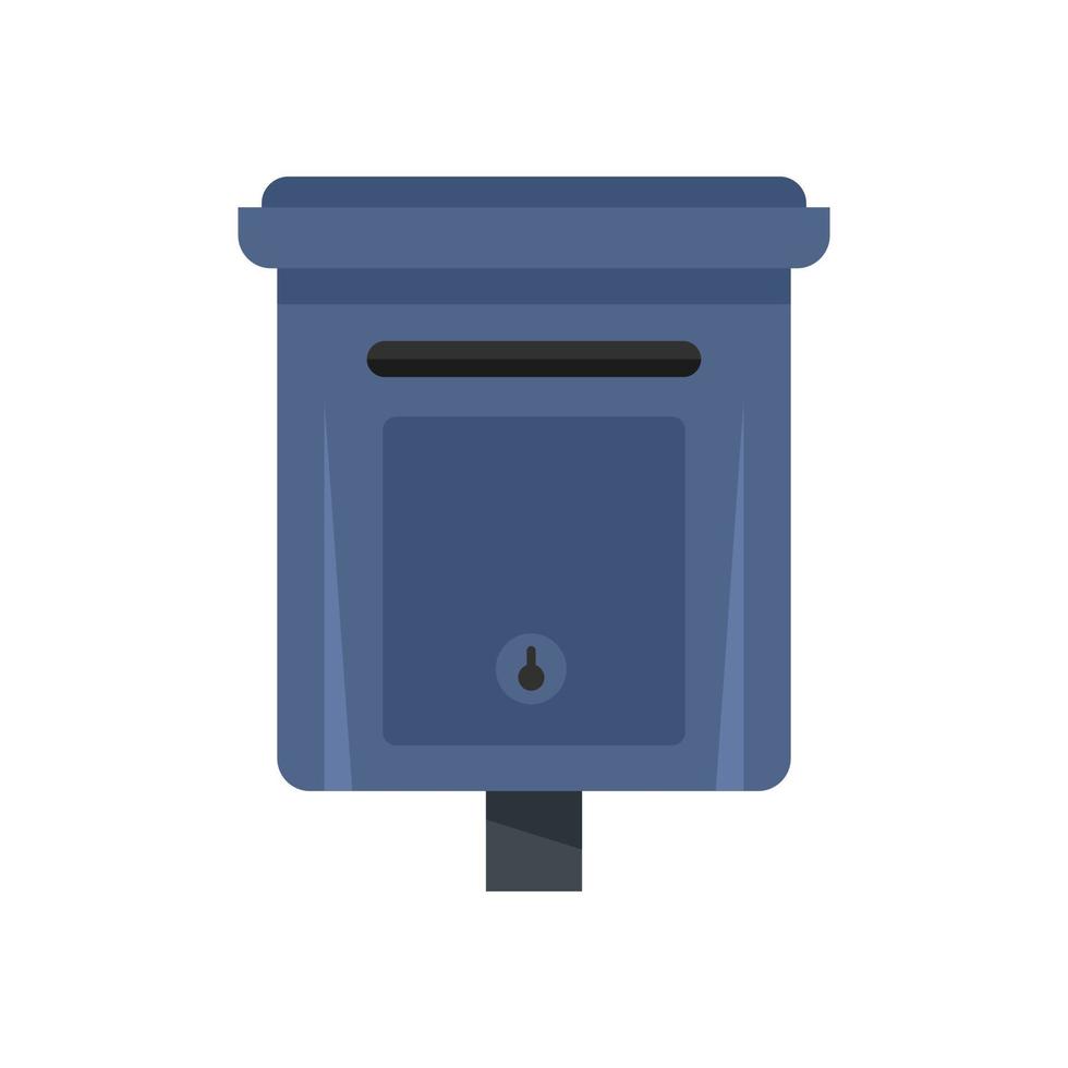 Message mailbox icon flat isolated vector