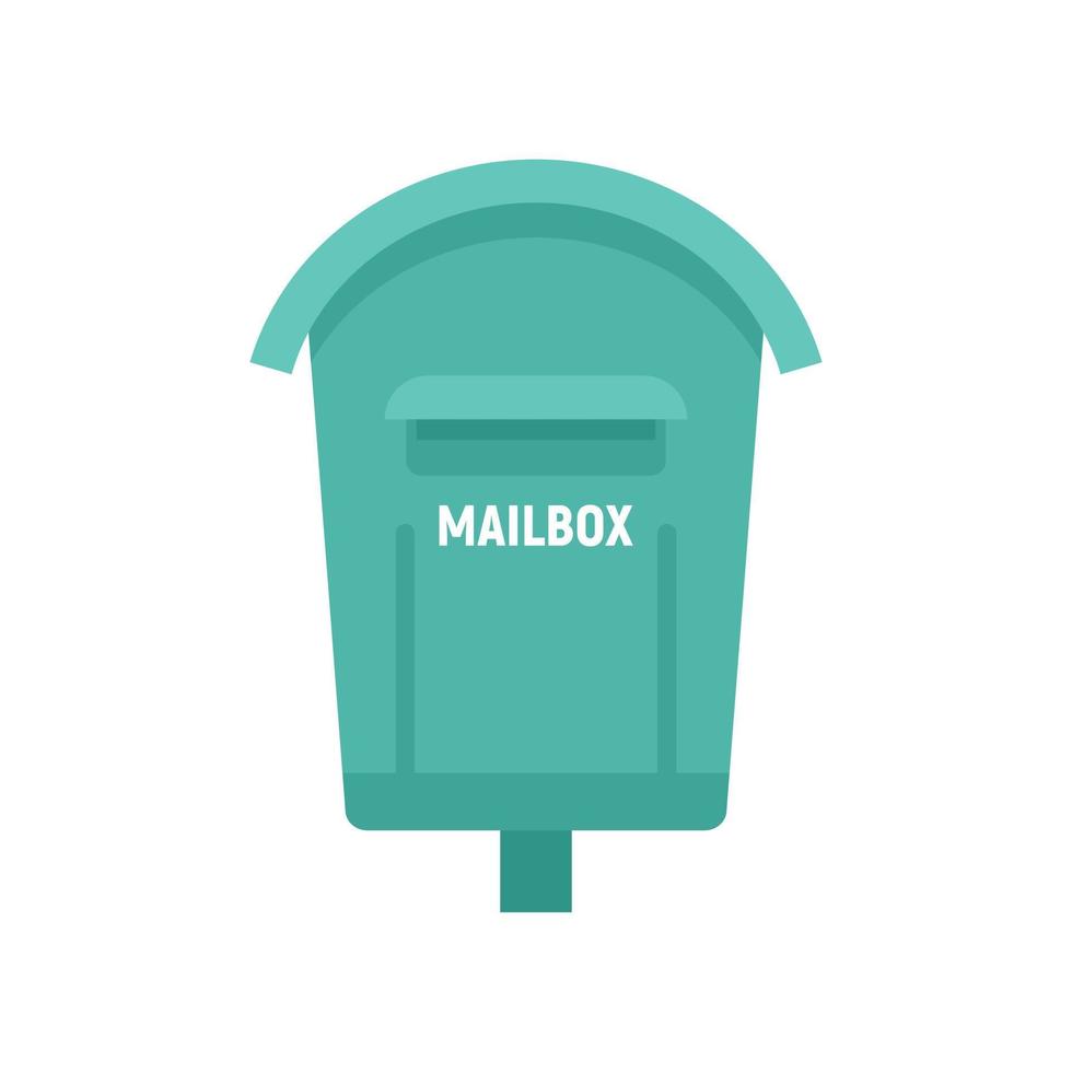 House mailbox icon flat isolated vector