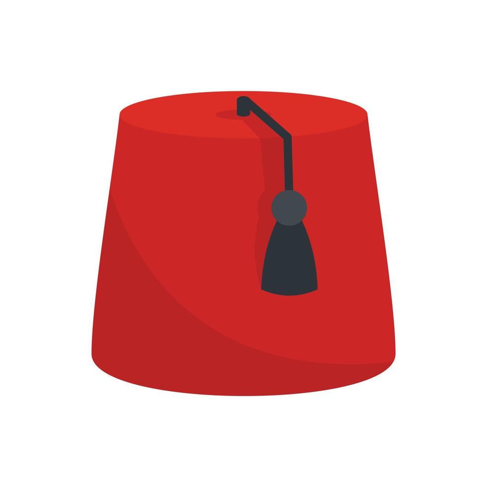 Turkish hat icon flat isolated vector