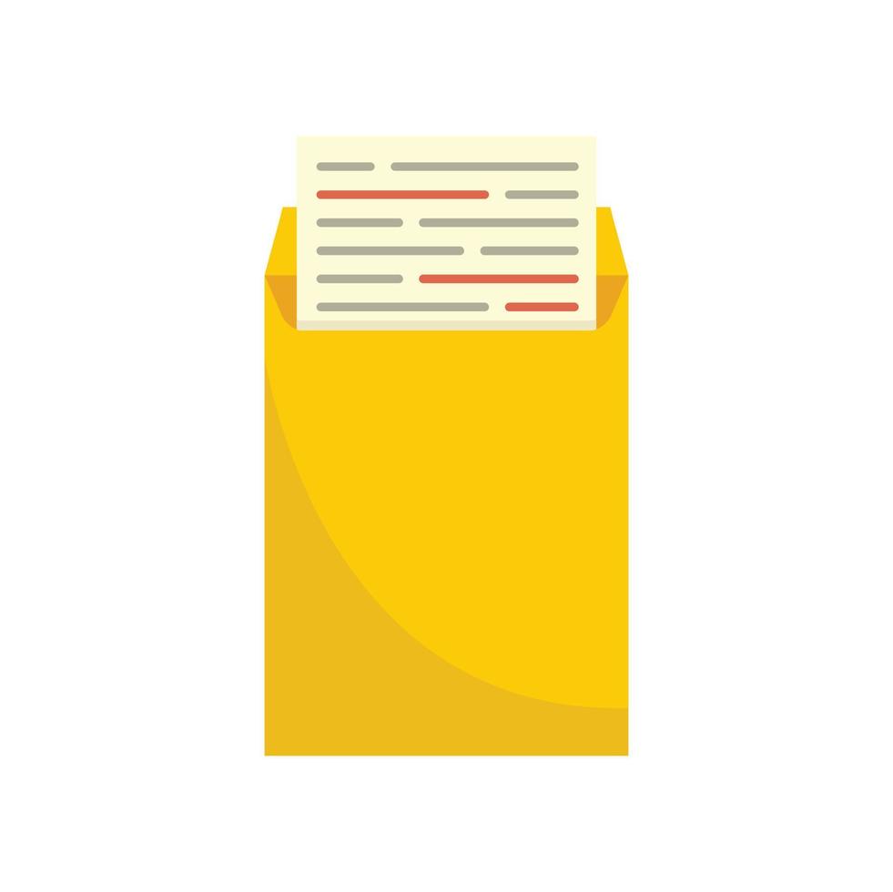 Work paper education icon flat isolated vector