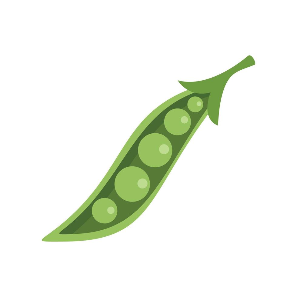 Health peas icon flat isolated vector